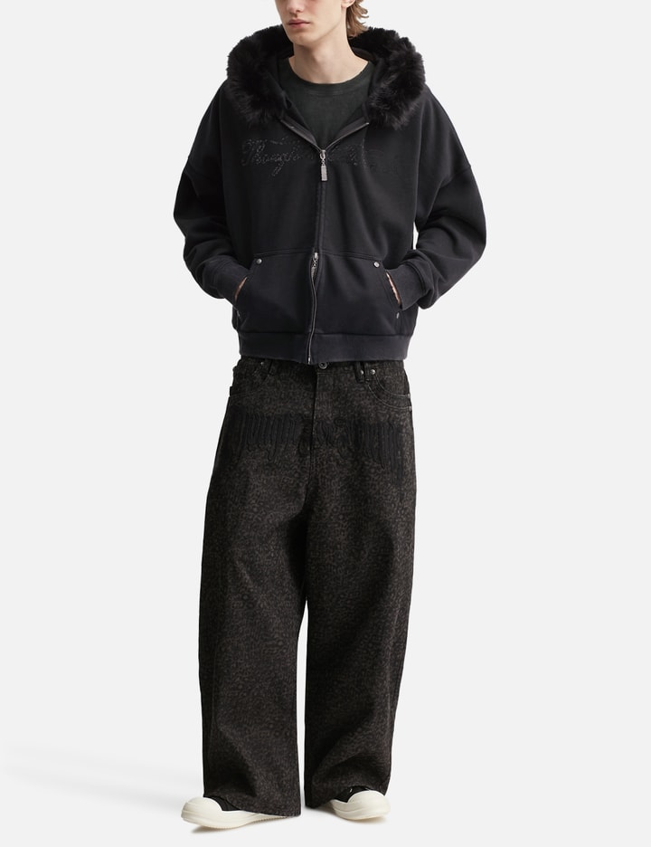 Thought We Friends "Bruce" Leopard Baggy Denims