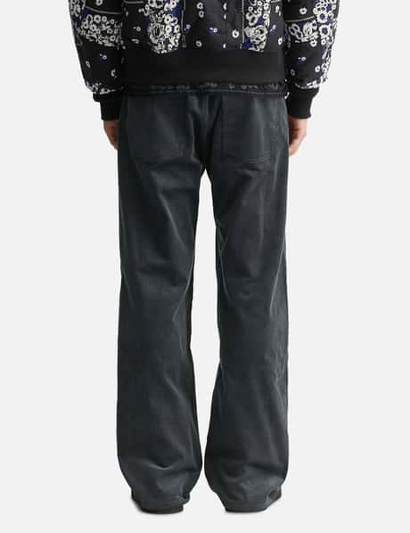 Bandana Embroidery Corduroy Pants view 12