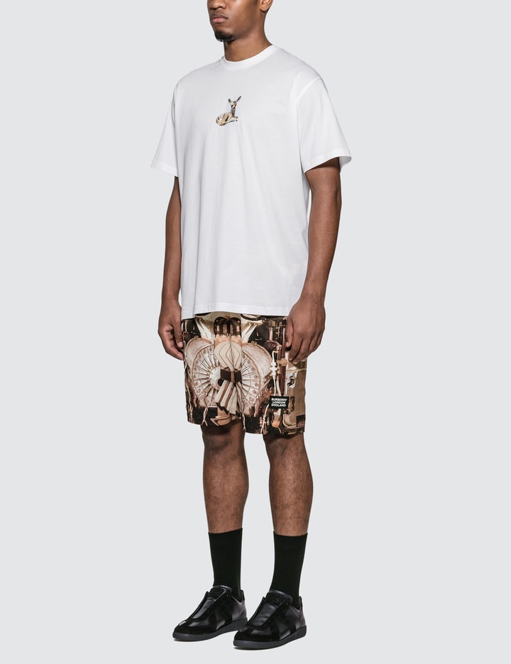 Deer Print Cotton Oversized T-shirt Placeholder Image