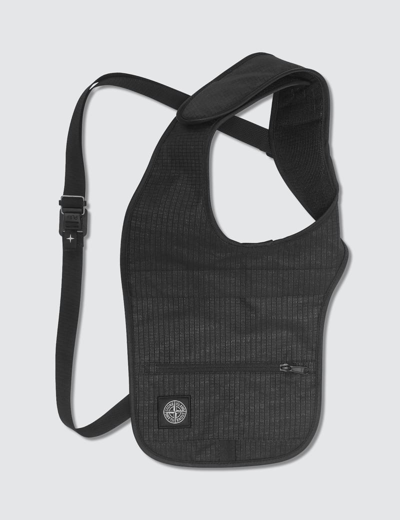 stone island reflective weave shoulder bag