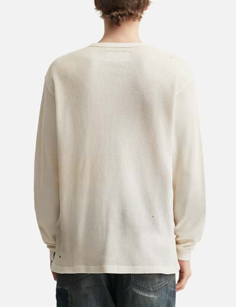 NH X OOTD . Waffle Fabric Crewneck Long Sleeve view 12