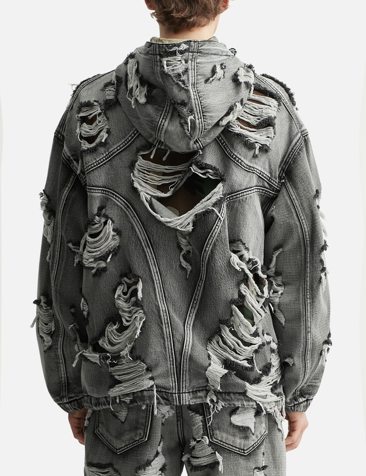 Hell Denim Camo Hooded Zip-up Placeholder Image