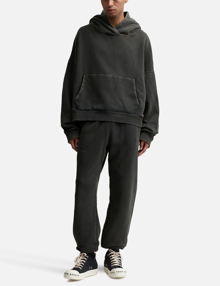 Entire Studios Cotton Sweatshirt Drop Shoulders Hooded Kangaroo Pocket In Gray