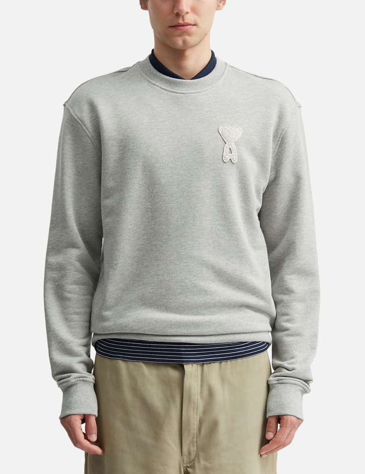Ami Cotton Knitted Ami De Coeur Sweatshirt