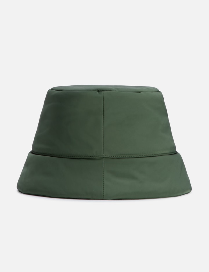 Shop Loewe Puffer Bucket Hat In Green