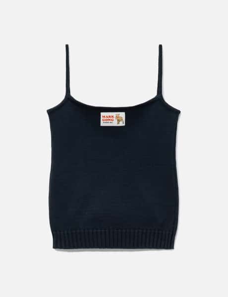 Navy Blue Knit Cami Top view 8