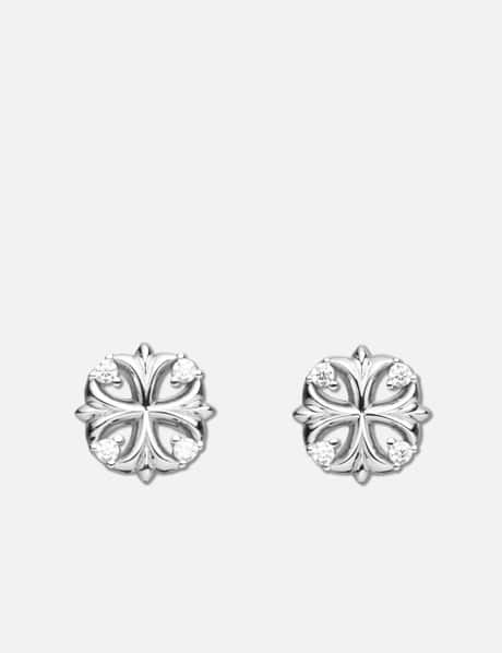 MIDNIGHT FACTORY Maltese Cross Stud Earrings