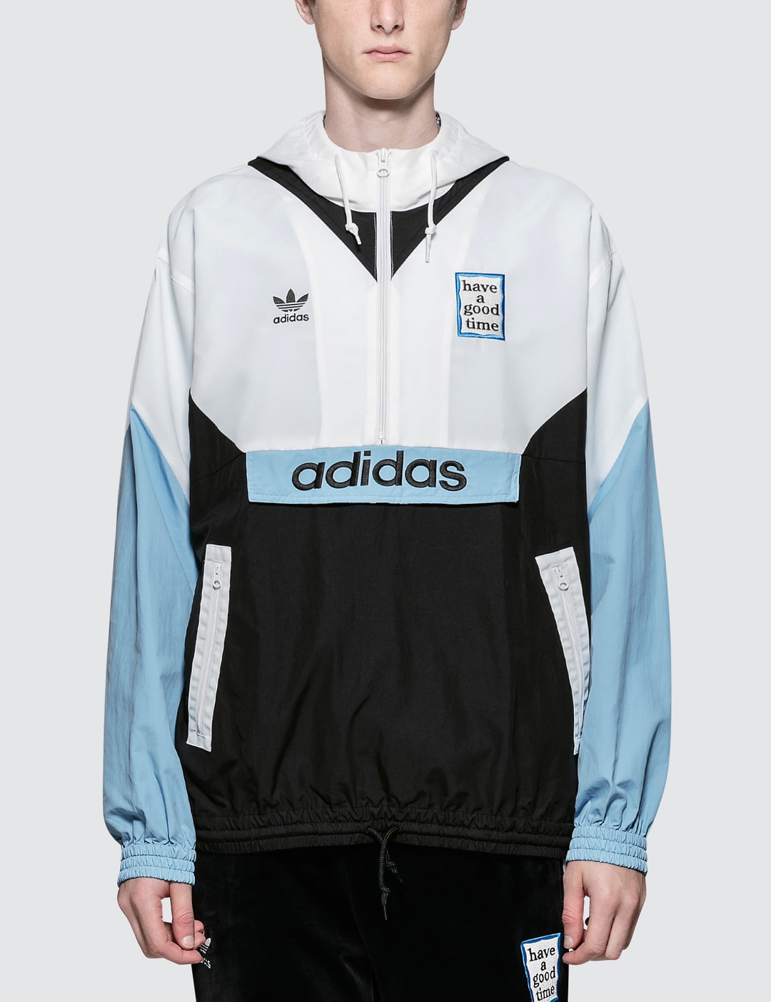 En segundo lugar pub Comprimido Adidas Originals - Have A Good Time x Adidas Pullover Windbreaker | HBX -  Globally Curated Fashion and Lifestyle by Hypebeast
