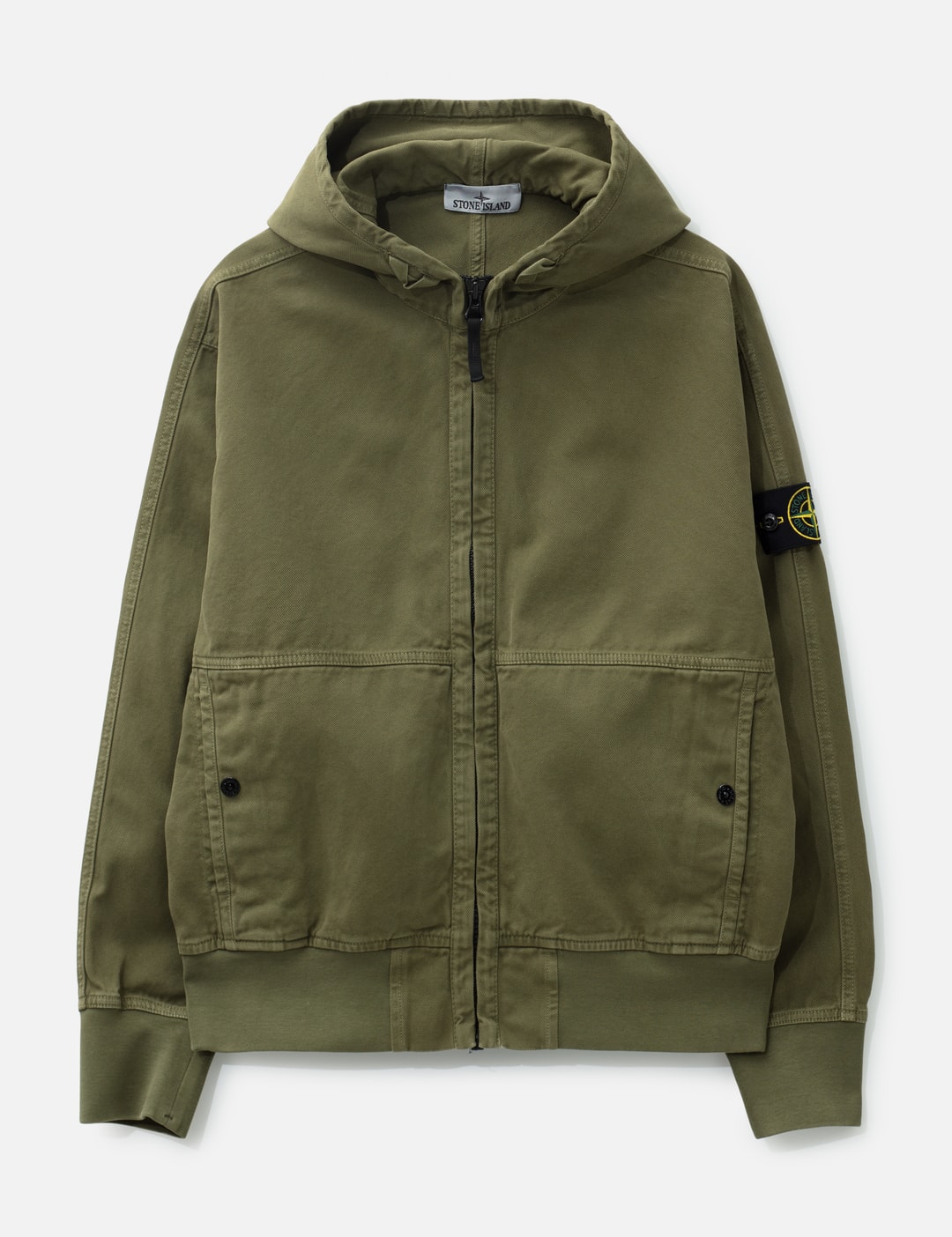 Garment Dyed Panama Zip-Up Hoodie