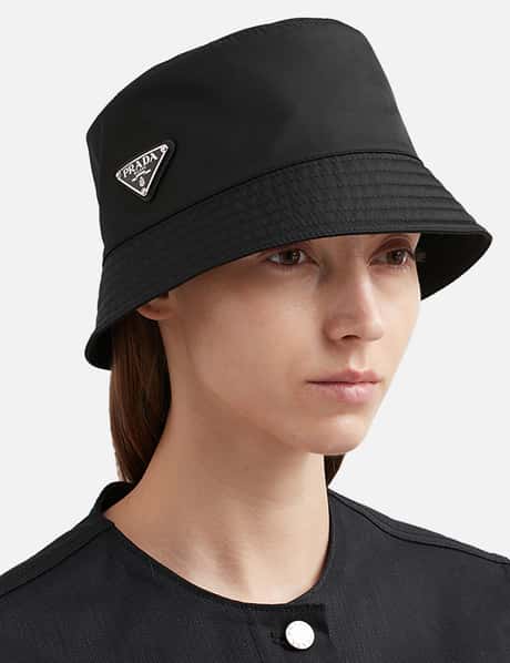 PRADA Nylon Bucket Hat XL Black 1290873