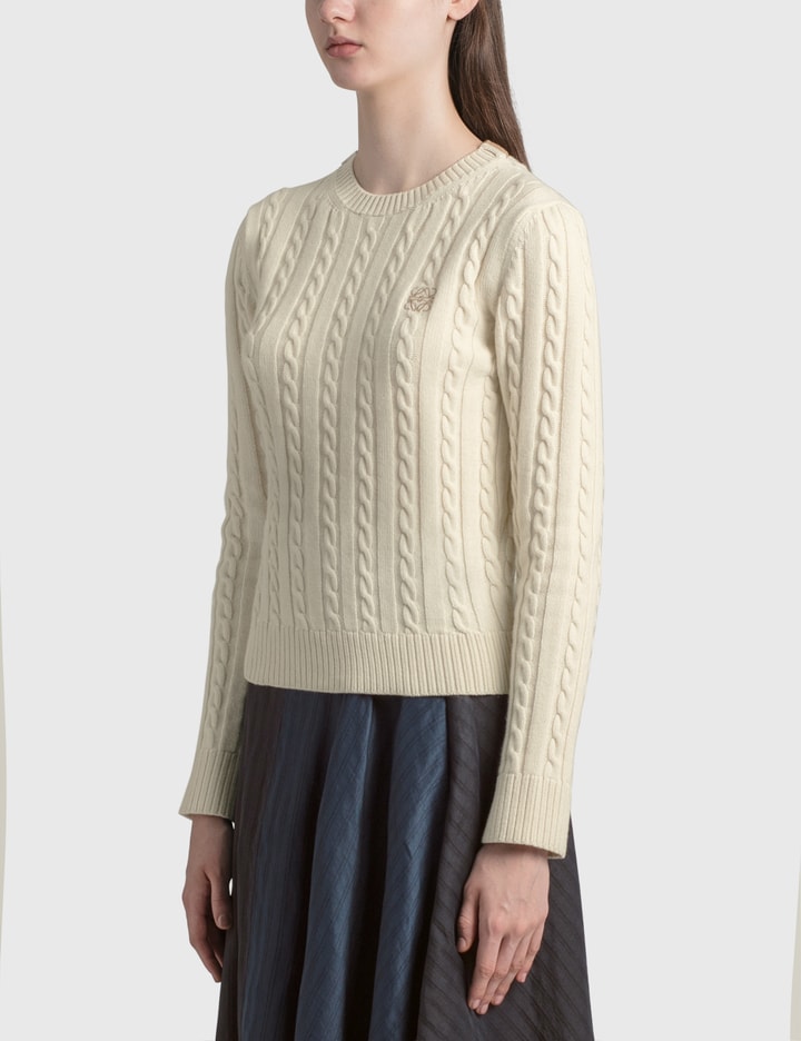 Cropped Cable Knit Sweater Placeholder Image