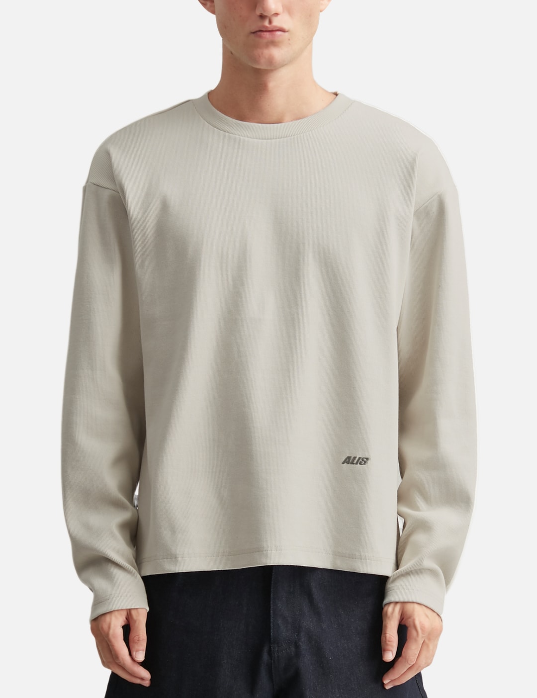 Joshua Long Sleeve In Rib With Back Print view 18