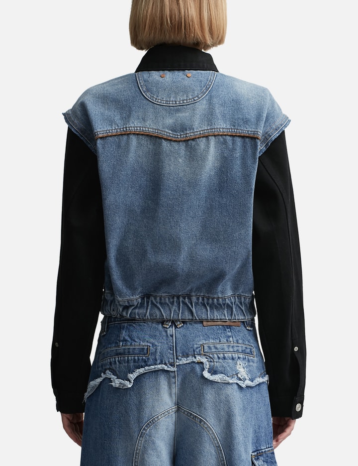 Jamie Coated Denim Bomber Jacket Placeholder Image