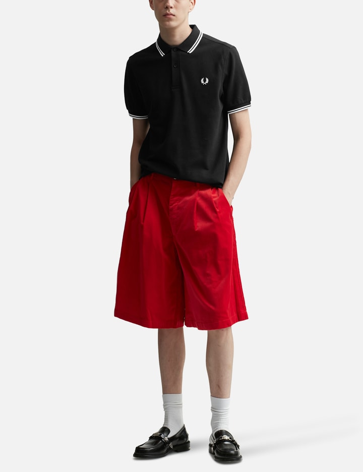 CDG Shirt X Fred Perry Short Sleeve Striped Polo "Strong Will" Placeholder Image