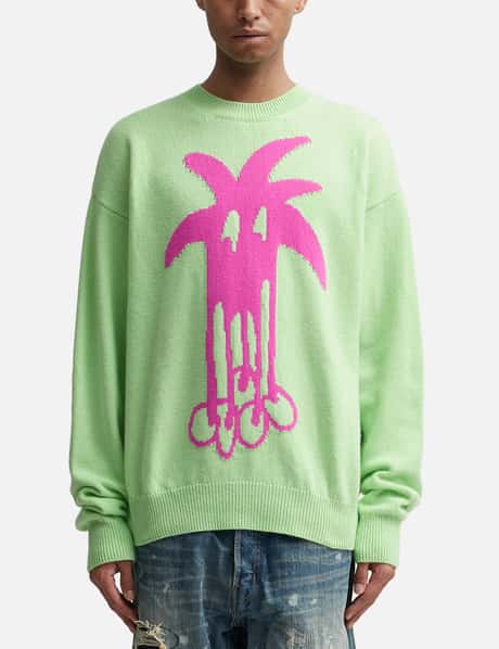 Palm Angels Douby Intarsia Sweater HBX - Main Image