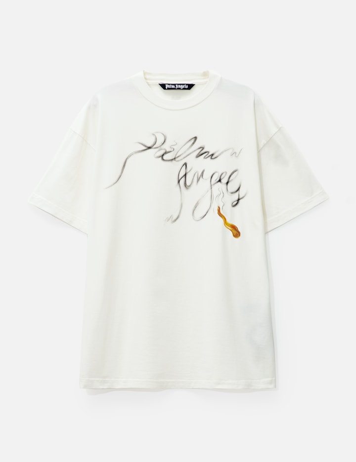 Palm Angels Foggy Pa T-shirt In White
