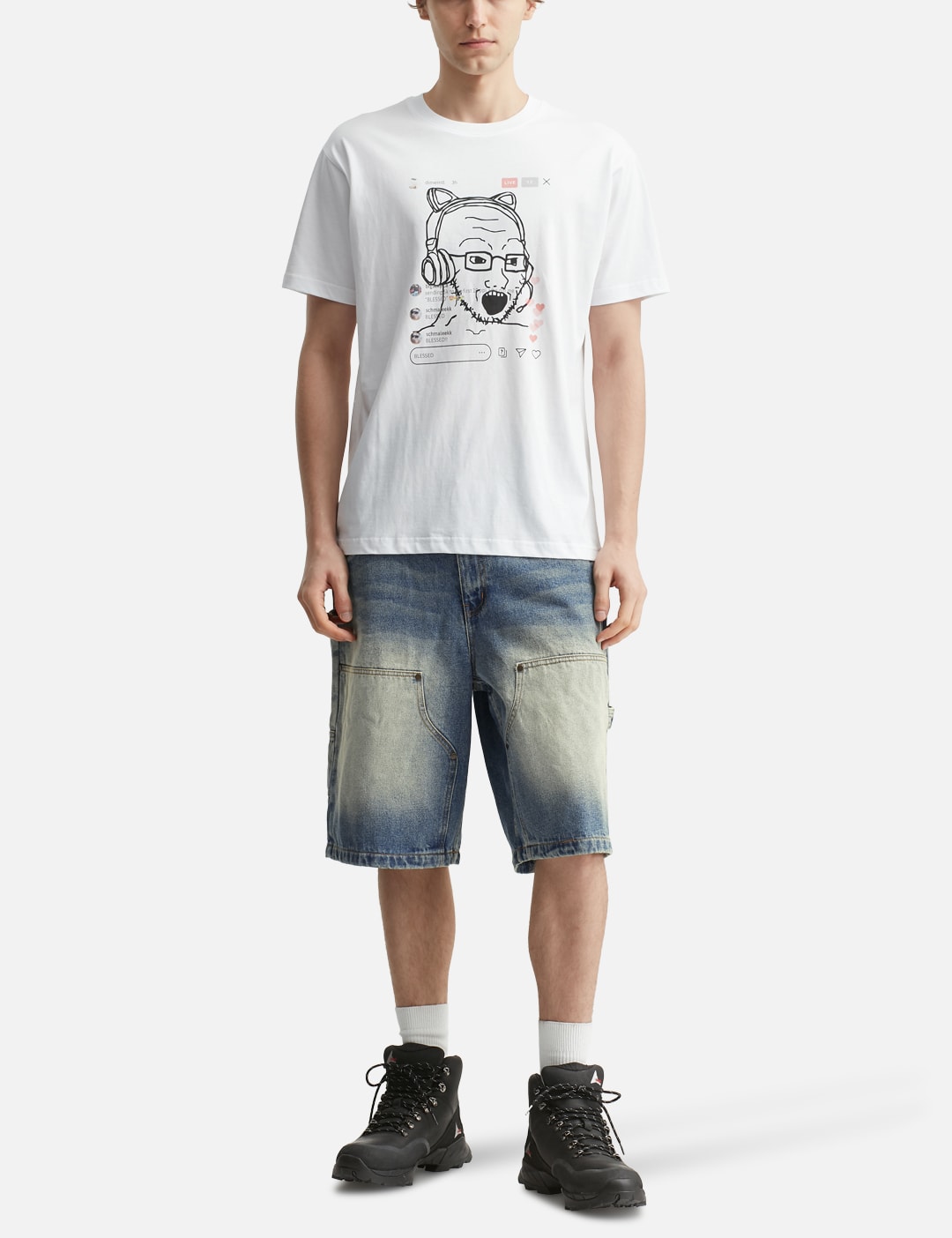 Carpenter Denim Shorts view 20