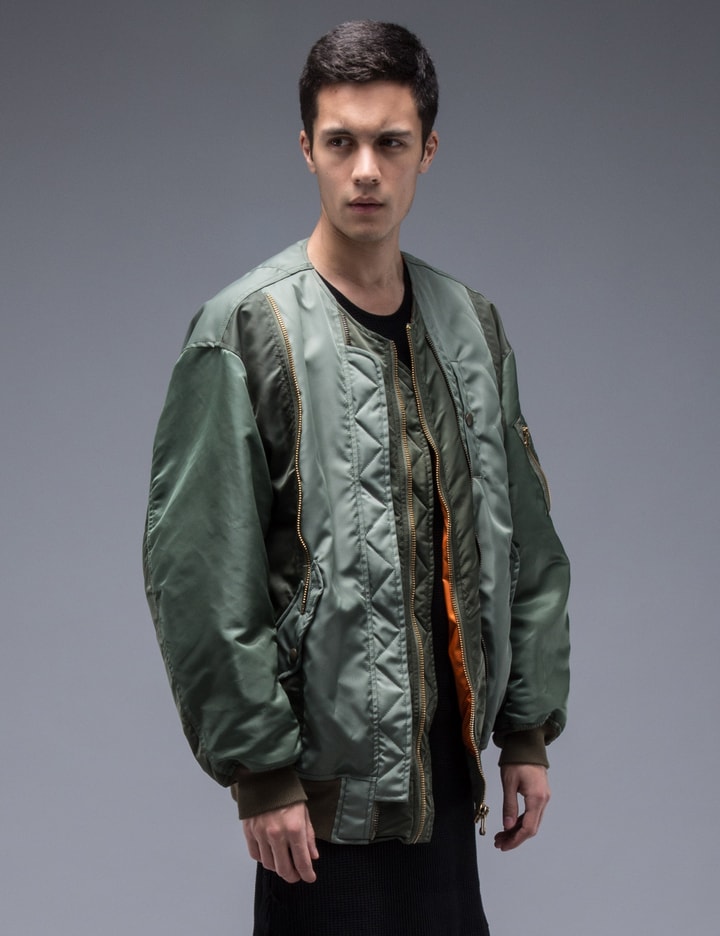 Multi Zippers Bomber Jacket Placeholder Image