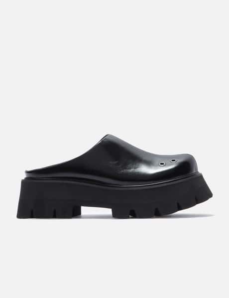 Team Wang Choices Leather Platform Mules