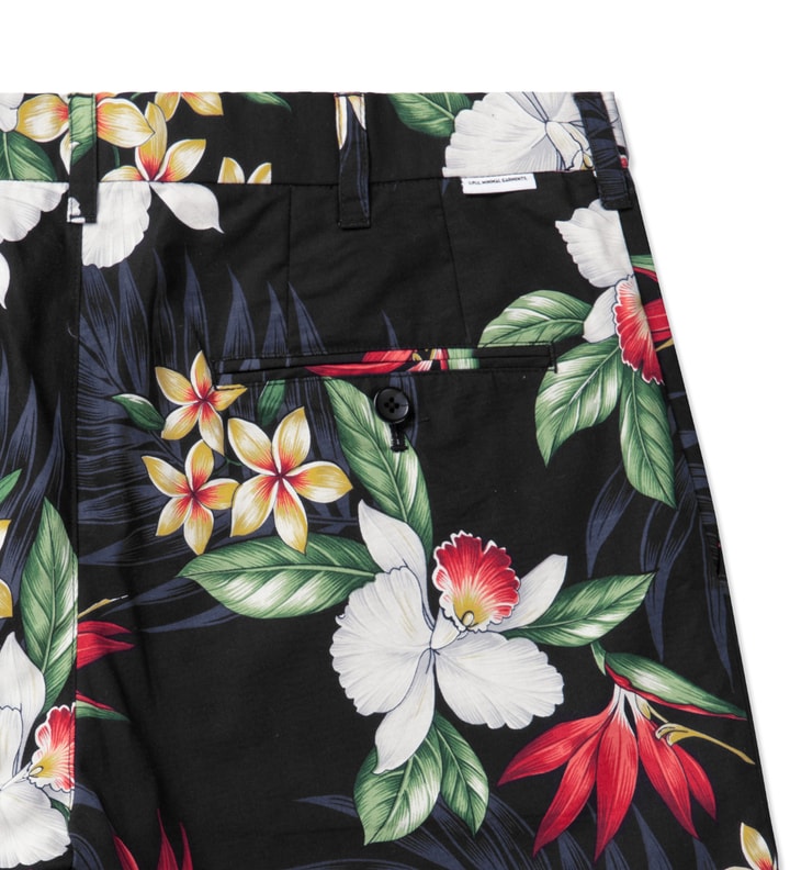 Black Hawaiian Flower Shorts Placeholder Image