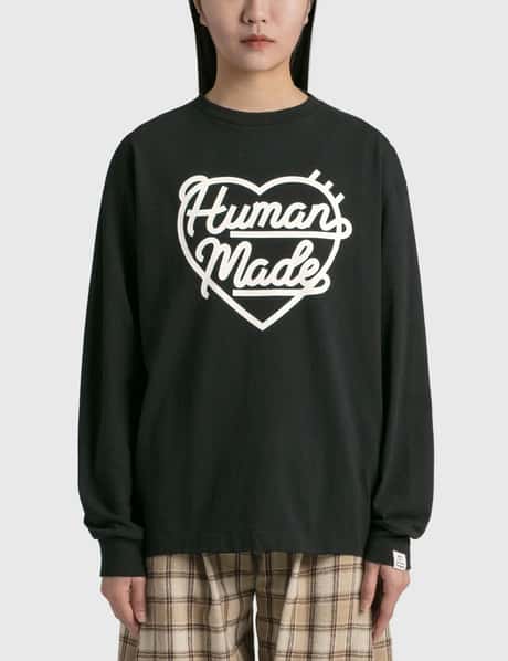 Human Made 롱 슬리브 하트 티셔츠