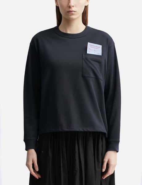 Suvin Compact Jersey Big QOL Tag Long T-Shirt view 10