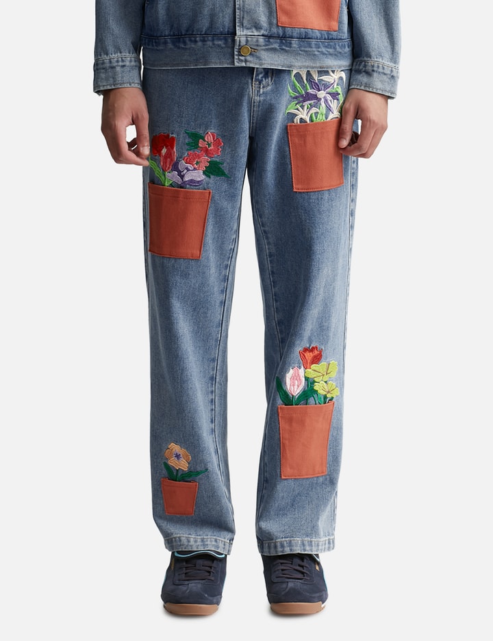 Flower Pots Denim Jeans Placeholder Image