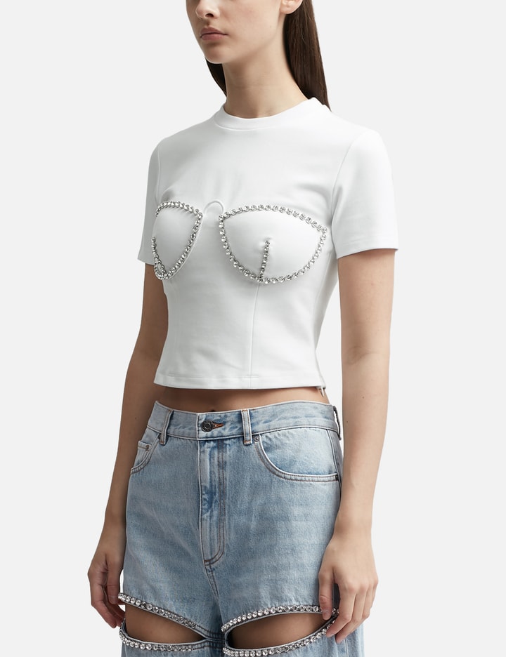 CRYSTAL BUSTIER CUP T-SHIRT Placeholder Image