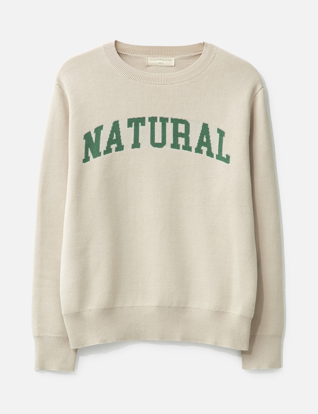 Museum of Peace & Quiet - NATURAL JACQUARD KNIT SWEATER | HBX