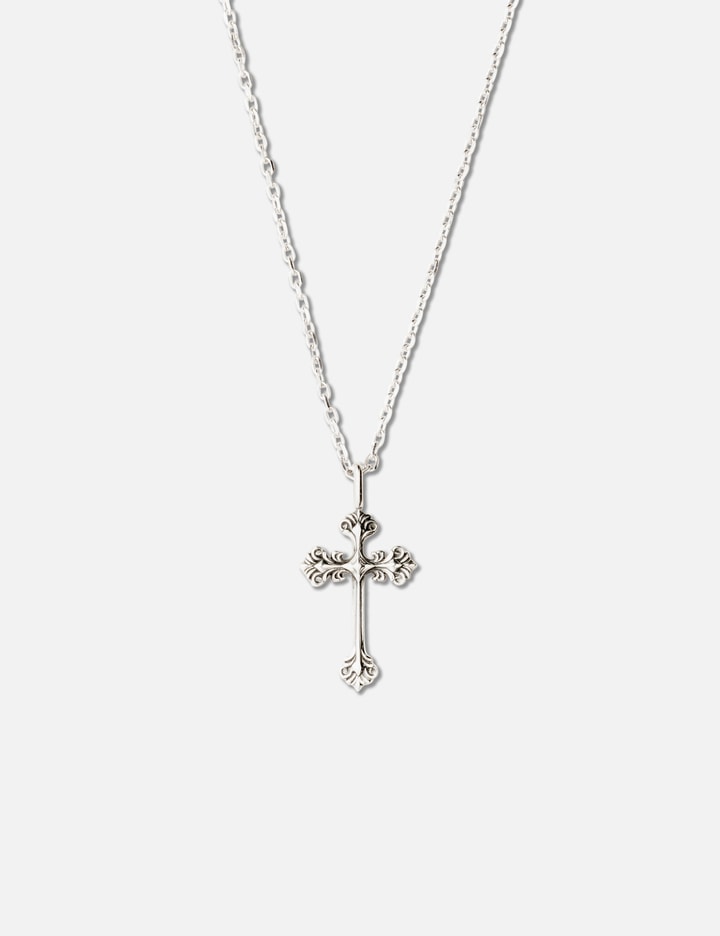 Midnightfactory Cross Pendant Necklace (oxidised)