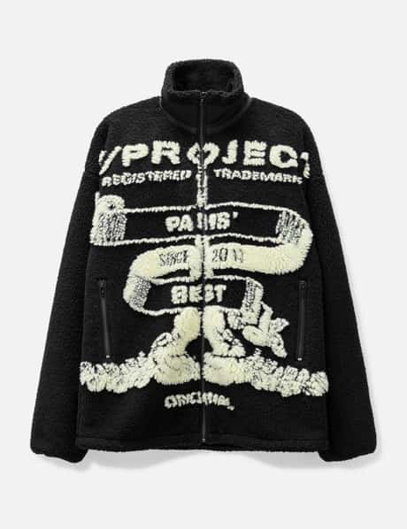 Y/PROJECT 파리 베스트 자카드 플리스 재킷
