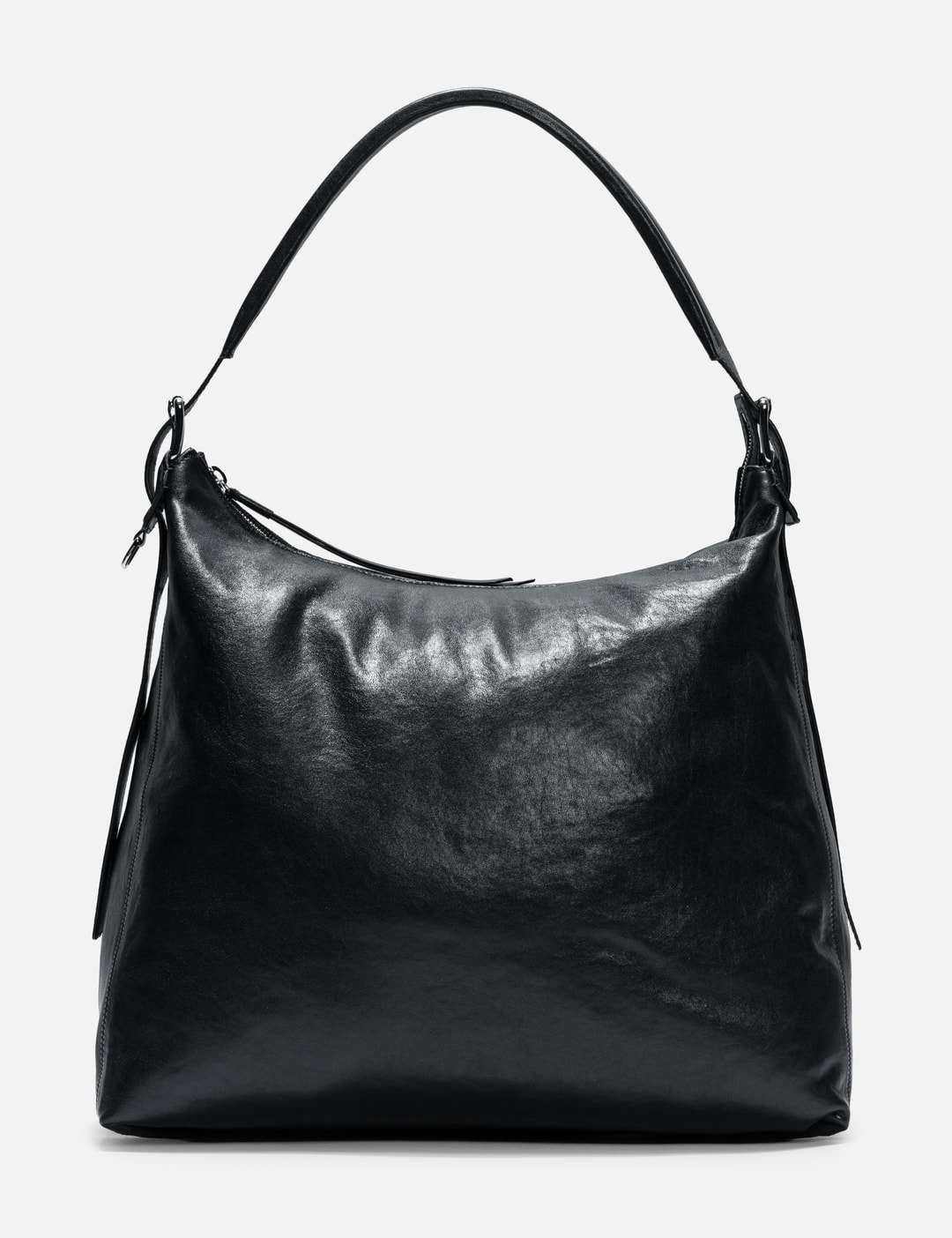 Lemaire Belted Hobo Bag In Brown/褐色/브라운/ブラウン