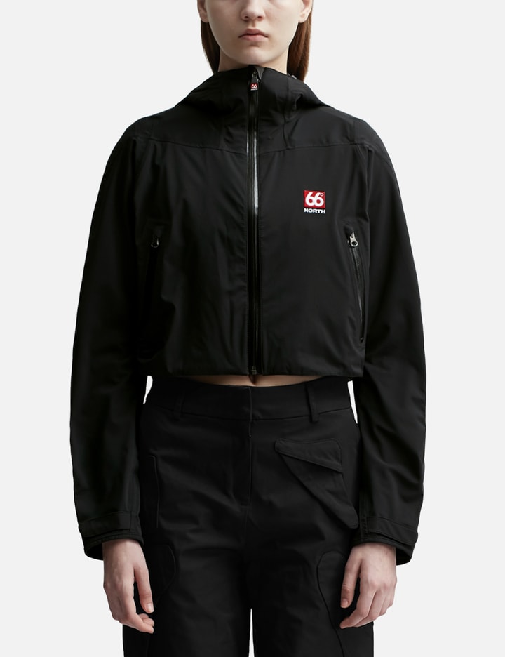 Shop 66°north Snæfell Cropped Jacket In Black