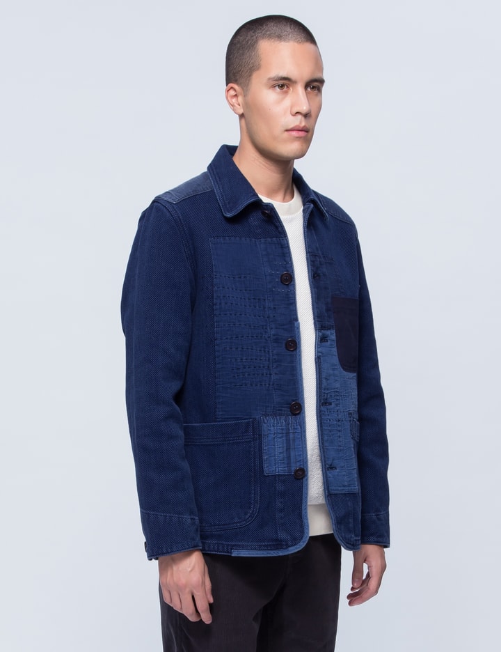 Pure Indigo "sashiko" Hand Patchwork Jacket Placeholder Image