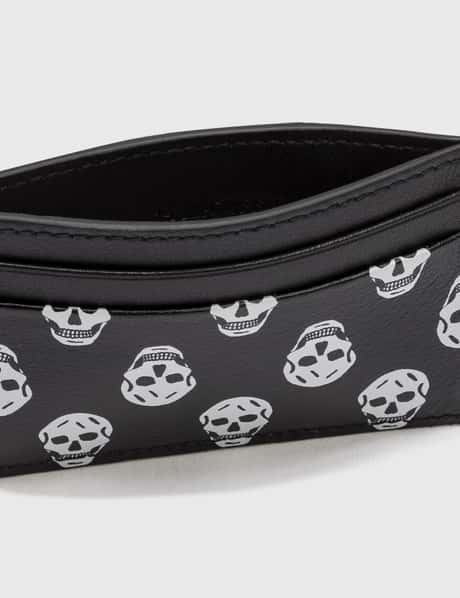 Alexander McQueen Black Leather Biker Skull Bifold Wallet