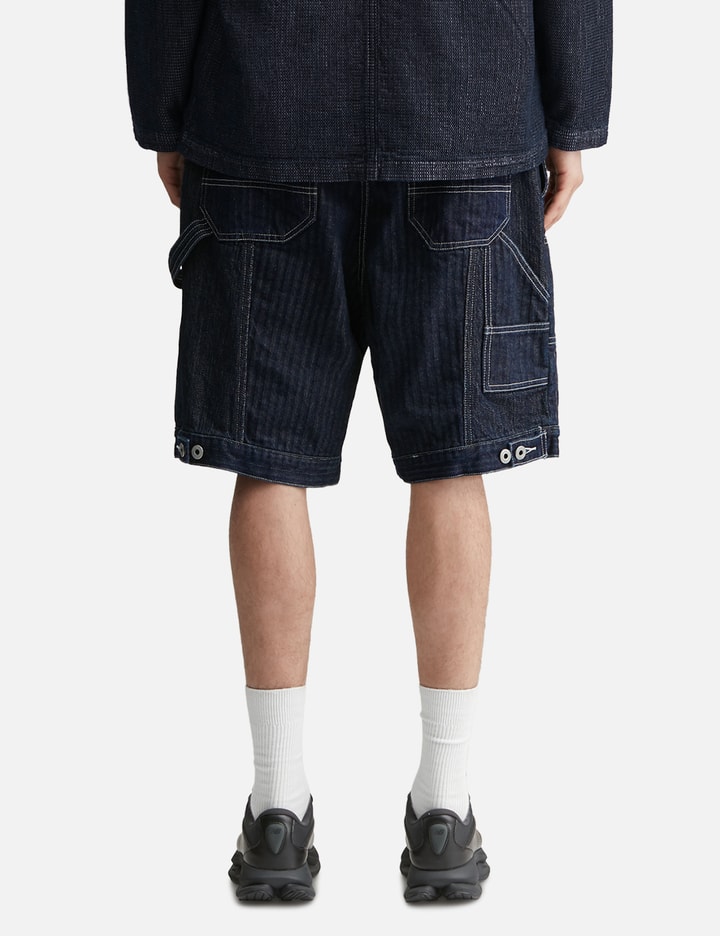 펀드멘탈 Patchwork Double Knee Shorts Rinse