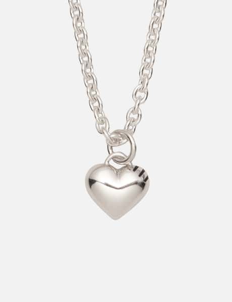 Human Made Heart Silver Necklace