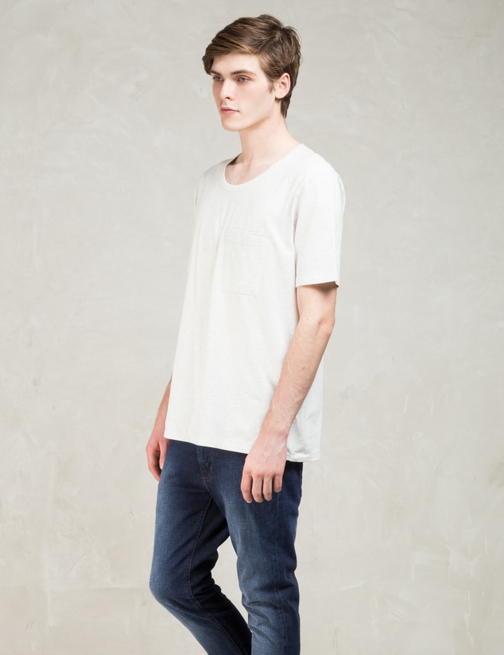 White S/S Roundneck Pocket T-shirt Placeholder Image