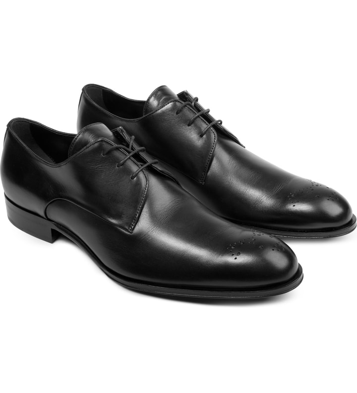 Mr. Hare Black Blakey Brogue Derby Shoes