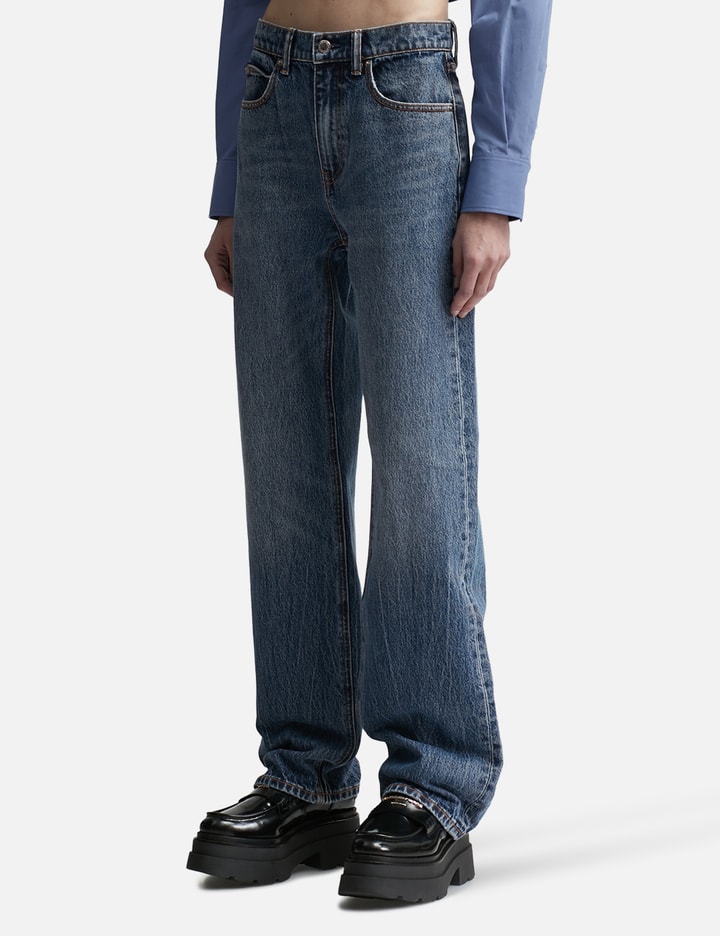 EZ Mid-Rise Straight Leg Jeans Placeholder Image