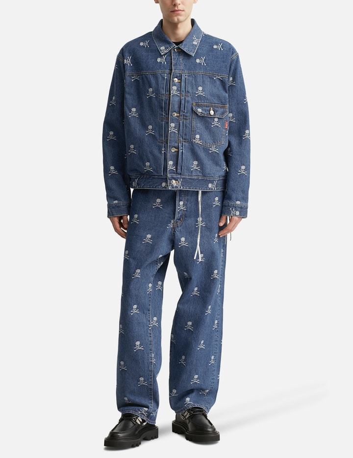 Monogram Wide Denim Pants Placeholder Image