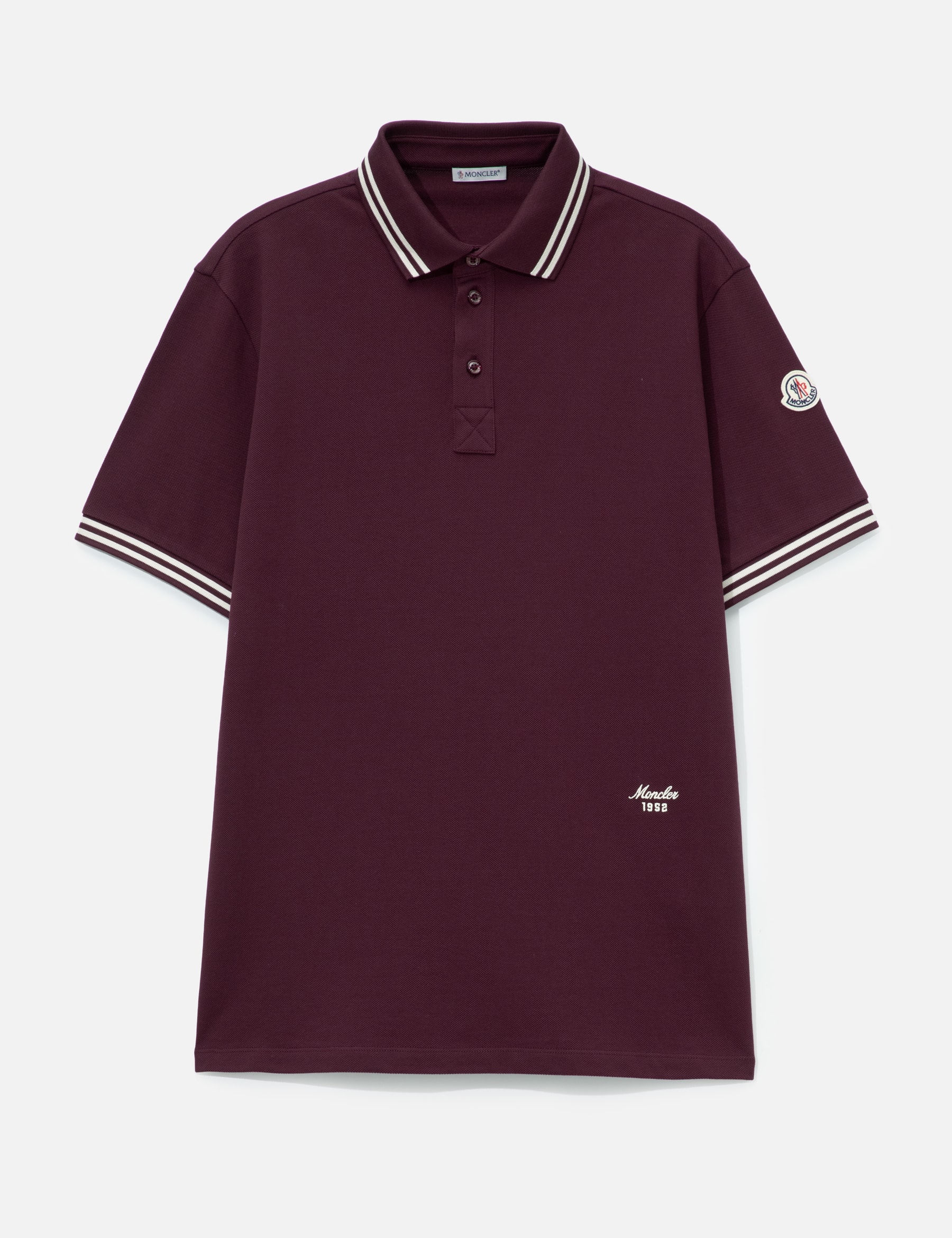 Striped Trim Cotton Piquet Polo Shirt view 16