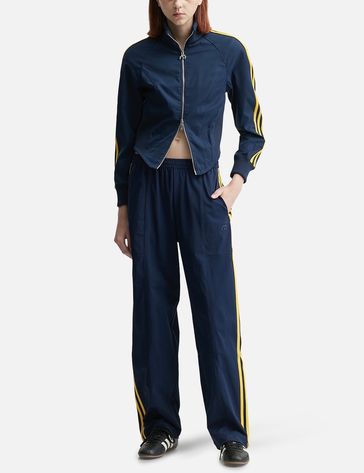 Adidas Originals X Miaou Corset Zip Sweatshirt In Blue