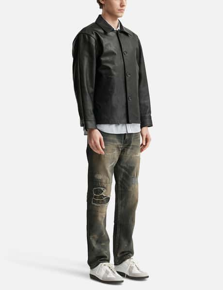 ネイバーフッド - Leather Car Coat | HBX