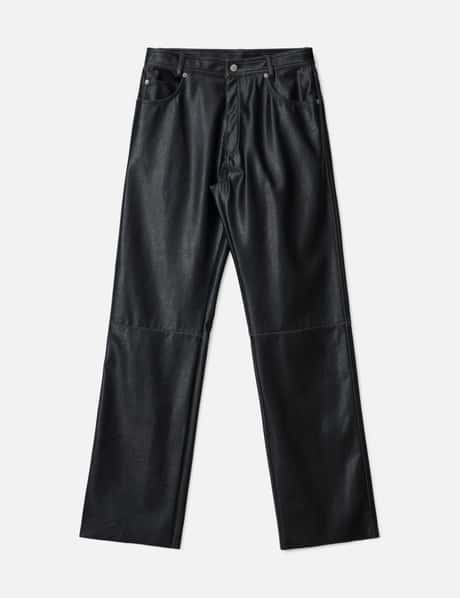 MM6 Maison Margiela Faux Leather 5-pocket Trousers