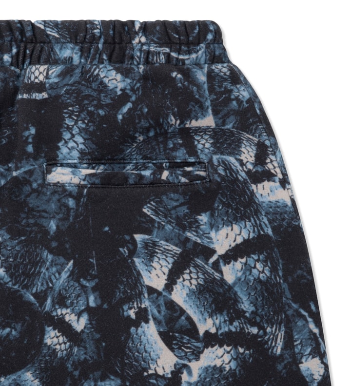Black/Blue Snake Print Allover Sweatpants Placeholder Image