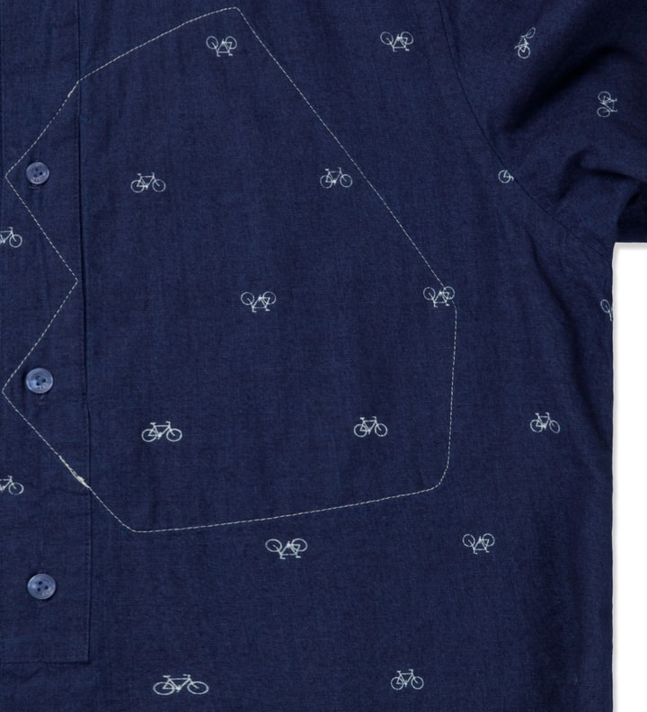 Navy Hidden Map Pockets Shirt Placeholder Image