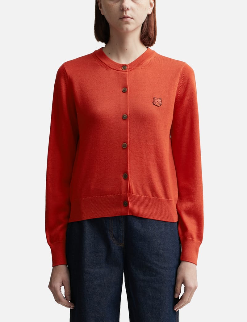 Maison MAISON KITSUNE FOX PATCH CARDIGAN/M Kitsuné - Bold Fox Head 