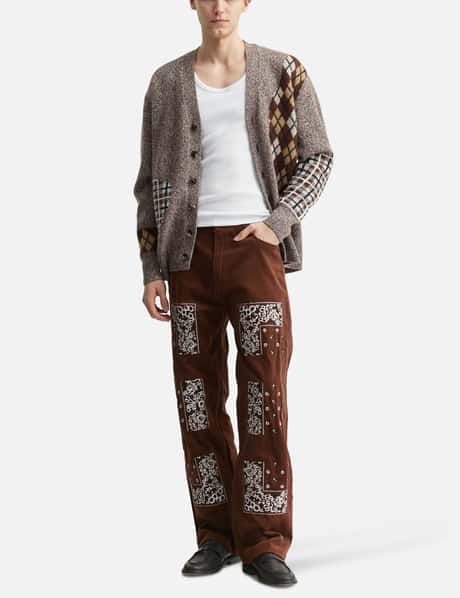 Argyle & Check Mix Cardigan view 14