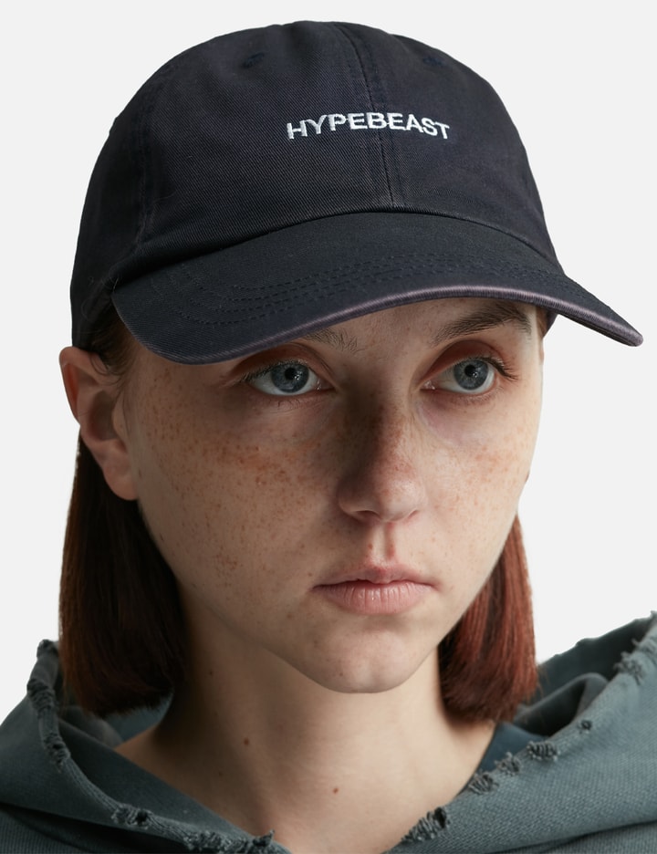 Hypebeast Washed Ball Cap In Black